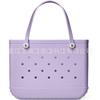 Bolsa de Playa de Eva, Gran Capacidad, Bolso Tote Práctico, Bolso Popular para Mujer, Bolso Perforado DIY, Fácil de Limpiar, Bolso de Mano para Almacenamiento
