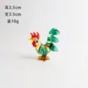Artesanías de Vidrio Zibo Corona de Unicornio Gallo Estilo Simple Adorno Pequeño Creativo Animal de Dibujos Animados Realista Micro Paisaje