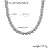 Collar de Cuentas Elegante de Estilo Casual Coreano Diseño de Cuentas Hechas a Mano Joyería de Cadena Simple de Clavícula Nicho para Mujer