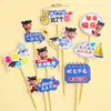 Decoraciones para Cupcakes de Temporada de Graduación, Adornos Acrílicos de Foto de Graduación Feliz, Inserts de Nombre en Blanco para Escribir a Mano