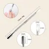 Set de Empujador de Cutícula y Cortaúñas de Acero D501 en Stock de Fábrica para Técnicos de Uñas, Set de Herramientas para Uñas de Acero Empujador y Cortador