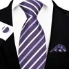 Set de Corbata para Hombre, Caja de Regalo de Lujo para Hombre, Corbata Atada a Mano, Corbata Bordada Jacquard, Diseño de Logo al por Mayor