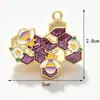 Fabricante Transfronterizo Goteo de Aceite Aleación Casa de Abejas Tarro de Miel Colgante Llavero Accesorios para Joyería DIY Colgante