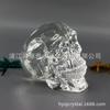 Calavera de Cristal K9 Tallado en Cristal Transparente Adornos para el Hogar Venta al por Mayor Creativos Piedra Semipreciosa Adornos de Cabeza de Fantasma