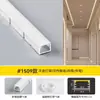 Canal de Alumínio Curvo LED Flexível Selecionado Cuidadosamente Canaleta de Luz Embutida Tira de Luz Linha Osso de Dragão Curvável Gesso Pré-Embutido