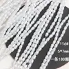 Agujero recto de forma especial Pies de rosca miscelánea de ABS Accesorios de imitación perla Barroca por material de colgante para bolsa de cordón