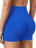 Shorts de Yoga Cintura Alta Sem Costura Transfronteiriços para Mulheres, Shorts Fitness com Levanta Bumbum em V, Shorts Esportivos de Ciclismo Justos Venda por Atacado