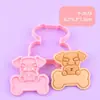 Molde para Estampar Galletas DIY Serie Perros Mascotas con Diseño Realista de Prensa 3D, Imprescindible para la Interacción Padres e Hijos