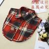 Gola Falsa de Renda Mini Yang Versátil Acessórios Doces de Orelha de Madeira Infantil Gola Falsa Decorativa de Inverno