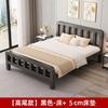 Cama de hierro para el hogar, cama doble de 1,5 m, cama de hierro reforzado y engrosado, cama individual de acero inoxidable, cama de 1,8 m con estructura de hierro para habitación de alquiler