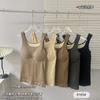 Chaleco térmico de terciopelo grueso para mujer, con almohadilla para el pecho, sin mangas, ajustado, para otoño e invierno.