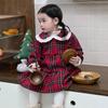 Ropa de Bebé Año Nuevo Ropa de Salida para Bebé con Forro Polar Ropa de Invierno 2024 Ropa para Niños Estilo Coreano Vestido Grueso para Niñas