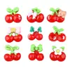 Material de Dibujos Animados DIY Pinza de Pato Pinza de Cereza Hecha a Mano Accesorios de Resina de Una Palabra Accesorios de Pegamento de Crema Accesorios para el Cabello Accesorios para el Peinado
