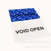 Etiqueta anti-falsificação VOID azul revelável em branco Material de impressão PET