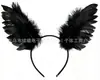 Diadema de Alas de Ángel de Plumas Más Vendida Transfronteriza Accesorios para el Cabello de Plumas para Fiesta Festival Escenario Adorno para la Cabeza de Halloween