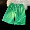 Shorts Casuais Largos Retos Estilo Rua Japonês de Verão para Mulheres, Shorts Finos de Cinco Pontos Unissex para Homens