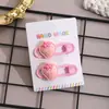 Nuevo Clip de Flequillo de Dibujos Animados Lindo con Lazo Lateral para Niños Pasador para el Cabello Accesorio para el Cabello de Niña Pato