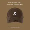 Gorra de Béisbol Lavada Estilo Retro de Verano para Mujer, Sombrero de Sol Versátil Estilo Coreano para Cabeza Grande para Mujer, Gorra con Visera Nueva de Moda para Hombre