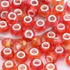 Pulseras de Venta Caliente Transfronterizas, Accesorios de Cuentas Facetadas de Cristal Coloridas con Agujero Grande, Accesorios para Joyería de Resina DIY al por Mayor