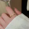 Anel de Flor Dopamina Cor Contrastante Verão Fresco Dedo Namorada Estilo Coreano Anel Atmosfera Doce Pulseira