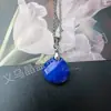 Colgante Redondo Facetado de Cristal Natural Gota de Agua Ágata Jade Collar Plano de Gota de Agua Joyería de Venta Caliente Transfronteriza DIY Venta al por Mayor