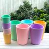 Taza de Agua de Silicona de Grado Alimenticio Personalizada 100ml/480ml Taza de Café Portátil para Exteriores Taza de Color Puro Impresible