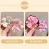 Caixa de Presente com Laços de Cabelo Florais Doces para Meninas, Laços de Tecido Multicor para Cabelo Infantil, Alta Elasticidade, Não Danificam o Cabelo, Acessórios de Cabelo Versáteis para Meninas