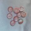 Face de Anel Redonda de Ágata de Cristal Natural, Pedra Olho de Tigre, Ametista, Pingente de Lápis Lazúli Acessórios DIY, Face de Anel de Cristal Branco