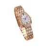 Novo em estoque Relógio de Pulso Feminino de Luxo com Design de Cobra e Cravejado de Diamantes, À Prova d'Água, Relógio para Vendas ao Vivo no TikTok Kuaishou, Relógio Feminino