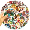 50 pegatinas estéticas indias, pegatinas de dibujos animados pintadas para DIY, para decorar teléfonos móviles, laptops, botellas de agua y equipaje
