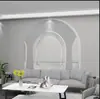 Extensão visual de arco 3D papel de parede mural de estúdio de transmissão ao vivo para roupas quarto sala de estar parede de fundo de espaço papel de parede