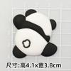 Chinelo Panda Preto e Branco Acessórios Fivela de Sapato Sapatos com Furos Flor de Sapato Plástico PVC Gota DIY Capinha de Celular Decoração Copo de Água Patch