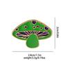 Broche de Cogumelo com Gotejamento de Óleo de Desenho Animado Europeu e Americano Mais Vendido Broche de Liga de Cogumelo Colorido Fofo Insígnia Venda por Atacado