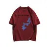 Camiseta de Manga Corta Personalizada con Estampado de Marca de Moda High Street Verano para Mujer Diseño de Cuello Redondo Top Casual Versátil # N864
