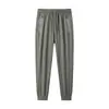 Nuevos pantalones rectos casuales de deporte para exteriores con estampado de seda de hielo para hombres y mujeres, transpirables, de secado rápido, ligeros, pantalones de verano de moda