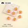 Acrílico Colorido Cuadrado Pequeño Estrella Gatito Manzana Cuentas Sueltas Pulsera DIY Cadena de Teléfono Móvil de Cuentas Accesorios Cuentas Versátiles