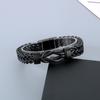 Hao Yi novos acessórios atacado moda Joker titânio aço pulseira masculina personalidade hip-hop retro torção nó pulseira