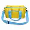 Ins Simple Color Dopamina Bolsa Tofu Malla de Gran Capacidad Bolsa Cosmética de Viaje Colorida Portátil Bolsa Cosmética de Malla
