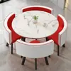 Mesa de Comedor Plegable para Uso Doméstico, Adecuada para Apartamentos Pequeños, Mesa de Comedor para Uso Comercial, Juego de Mesa y Sillas para Reuniones en Tiendas, Mesa Redonda de Recepción
