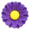 Flores Coloridas Adesivos de Borracha Macia 3D Decorações Planas para Capas de Celular Papelaria Acessórios de PVC 3D Acessórios para Joias DIY