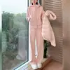 Conjunto de Moletom Espesso para Mulheres, Tendência Primavera 2026, Rejuvenescedor, Estiloso, Fashion, Casual, Esportivo, Inverno