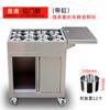 Carrinho de Temperos de Aço Inoxidável, Mesa de Temperos de Cozinha, Carrinho de Refeição Móvel Multifuncional, Carrinho Pequeno, Carrinho de Temperos Móvel para Restaurante Comercial