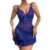 Comercio Exterior Europeo y Americano Transfronterizo Tallas Grandes Nuevo 2024 Conjunto de Pijama Sexi de Encaje Transparente Erótico para Mujer Seductor
