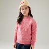 Suéter de Lana Pura Grueso de Doble Hilo para Niños y Niñas, Cuello Alto, Otoño e Invierno, Suéter Pulóver de Punto Cachemir para Vestir por Debajo