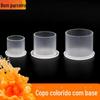 Bordado de tatuagem com cor base Copo transparente copo de tinta descartável copo de mistura de cores consumíveis para tatuagem de sobrancelha ferramenta auxiliar