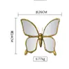 Espejo Retro Creativo Europeo Mariposa Libélula Colgante de Pared para Espejo Decoración de Pared de Fondo para Restaurante Pie de Colgante para Entrada Personalización