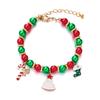 Pulsera Ajustable Navideña Transfronteriza Moda Aceite Goteando Colgante Anciano Muleta Joyería de Mano para Mujer en Stock Venta al por Mayor