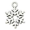 Colgante de aleación con diseño de muñeco de nieve, árbol de Navidad, ciervo y copo de nieve, surtido de 20 unidades, serie navideña, colgante de plata antigua.