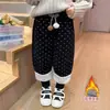 Pantalones de Forro Polar para Niñas Otoño e Invierno 2025 Nuevos Pantalones Gruesos de Algodón para Niños Leggings de Forro Polar de Una Pieza para Bebé Niña