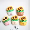 Acessórios de Resina Atacado Acessórios DIY Materiais Artesanais Flor de Sapato Adesivos de Copo d'Água Cola Cremosa Acessórios de Cabelo Patch Girassol